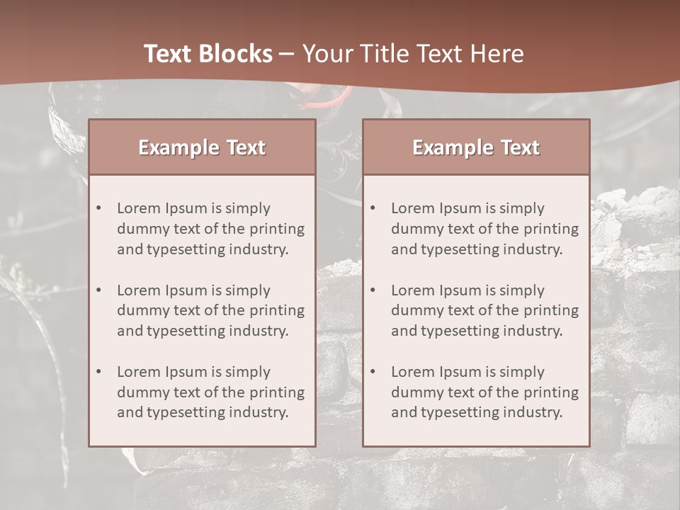 Mask Grass Competition PowerPoint Template
