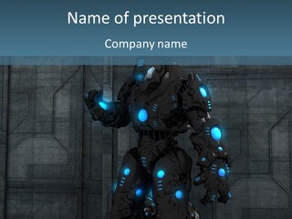 Robot Cyborg Future PowerPoint Template