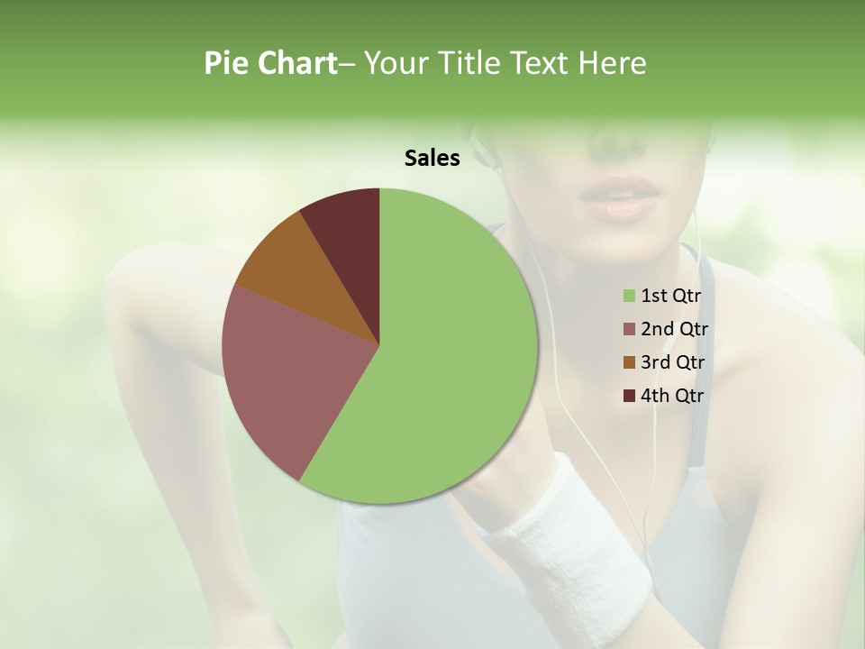 Healthy Headphones Sportsman PowerPoint Template