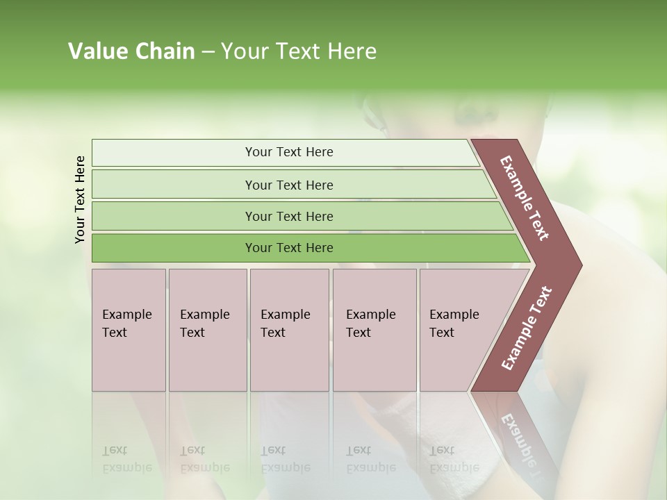 Healthy Headphones Sportsman PowerPoint Template