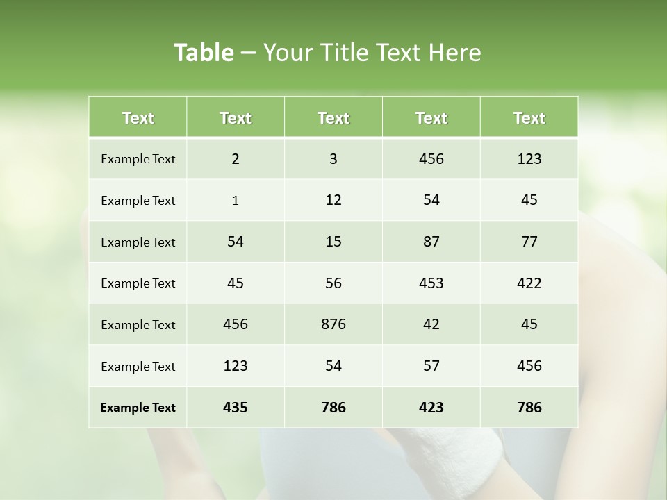Healthy Headphones Sportsman PowerPoint Template