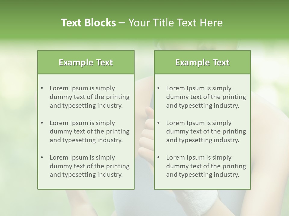Healthy Headphones Sportsman PowerPoint Template