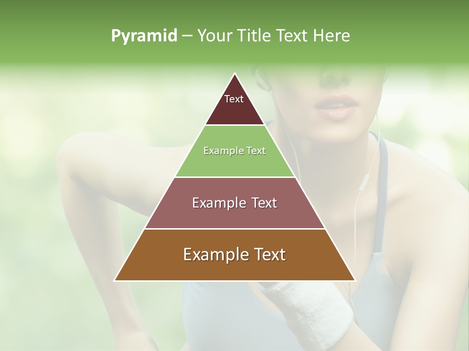 Healthy Headphones Sportsman PowerPoint Template