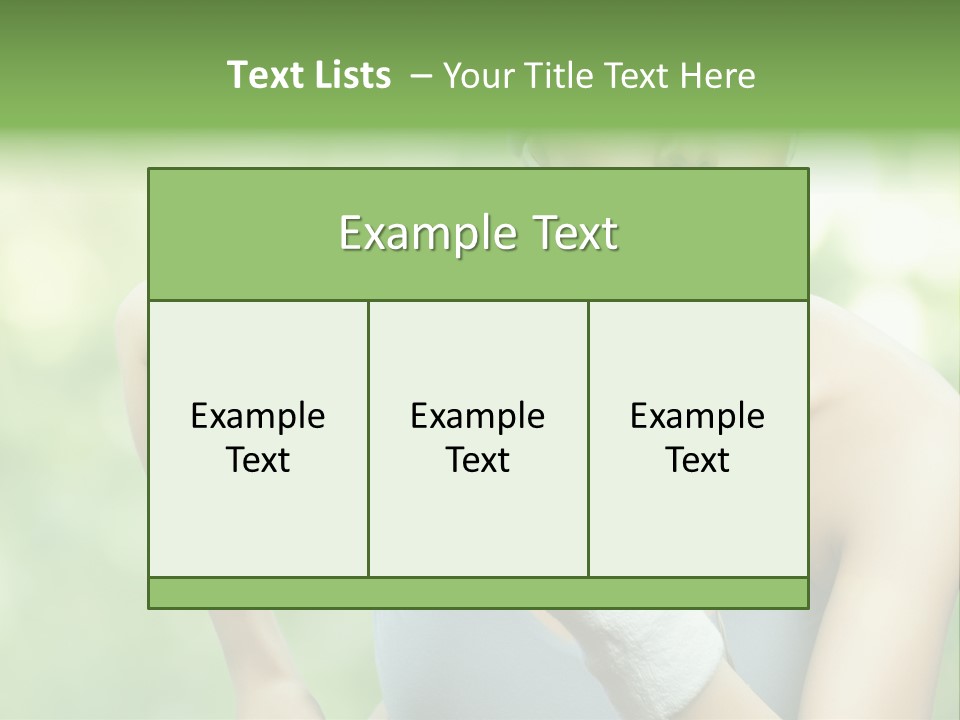 Healthy Headphones Sportsman PowerPoint Template
