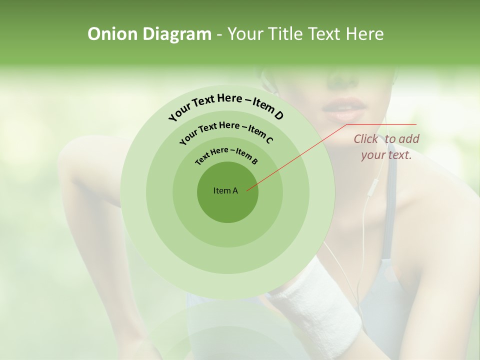 Healthy Headphones Sportsman PowerPoint Template