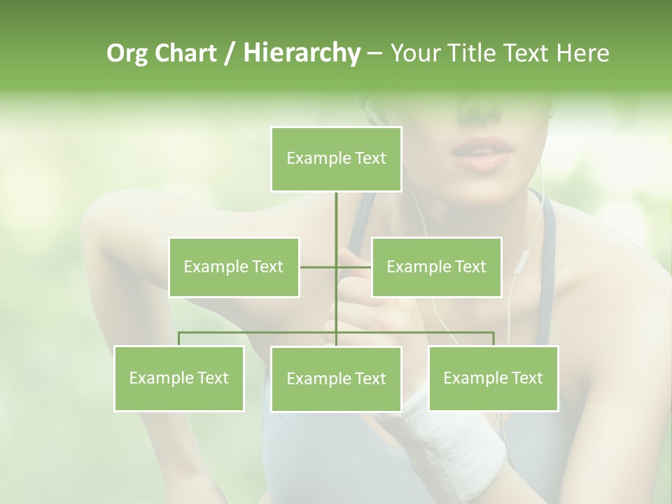 Healthy Headphones Sportsman PowerPoint Template