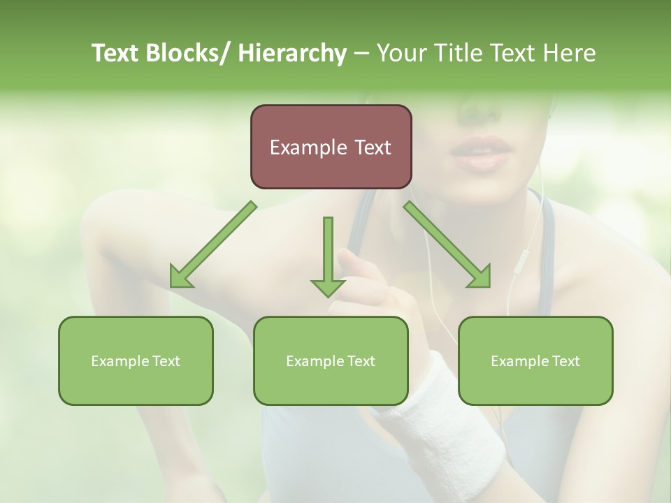 Healthy Headphones Sportsman PowerPoint Template