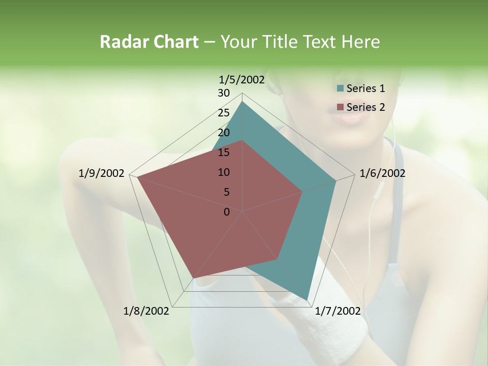 Healthy Headphones Sportsman PowerPoint Template