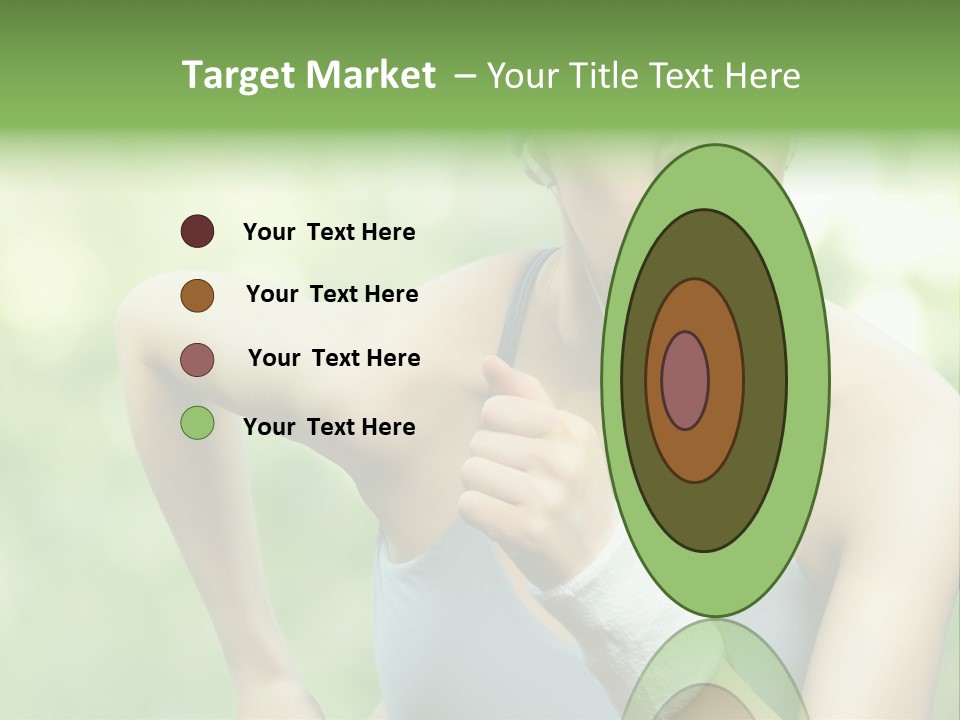 Healthy Headphones Sportsman PowerPoint Template