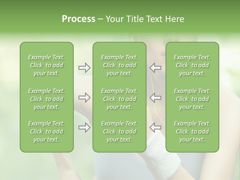 Healthy Headphones Sportsman PowerPoint Template