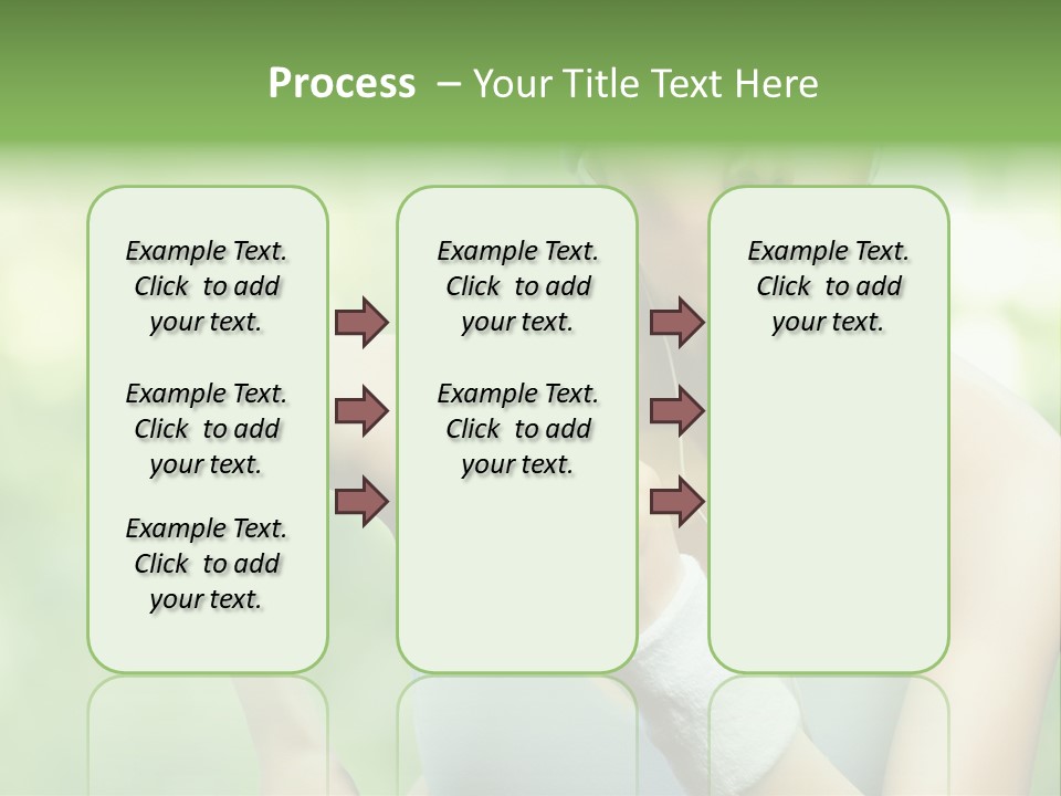 Healthy Headphones Sportsman PowerPoint Template