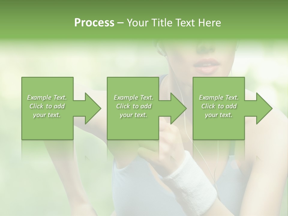 Healthy Headphones Sportsman PowerPoint Template