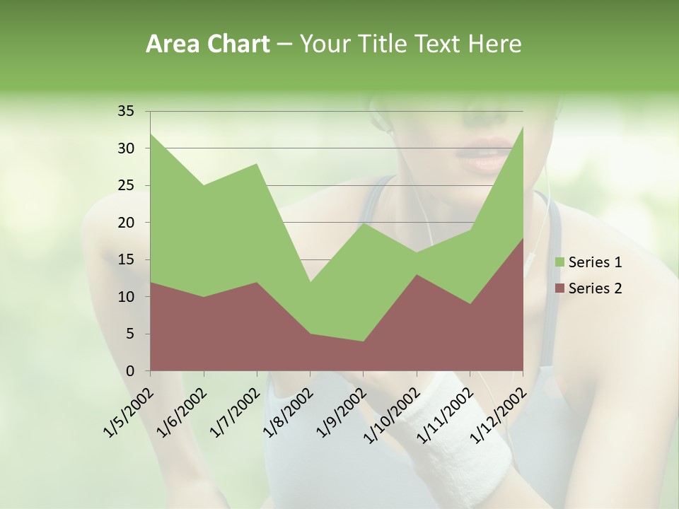 Healthy Headphones Sportsman PowerPoint Template