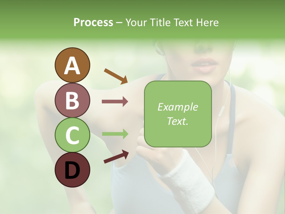 Healthy Headphones Sportsman PowerPoint Template