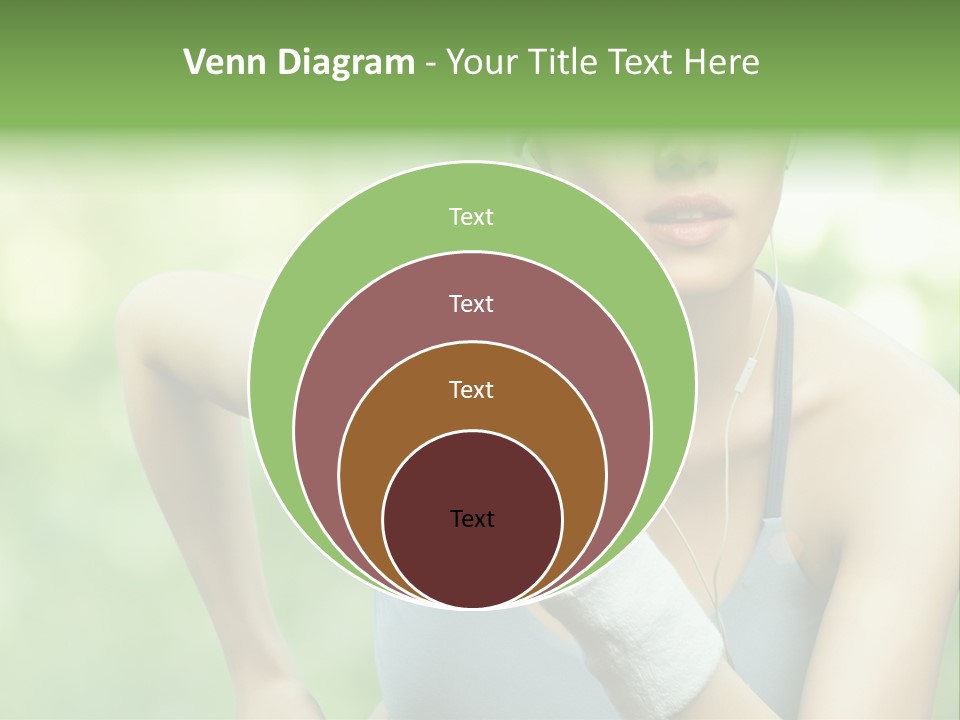 Healthy Headphones Sportsman PowerPoint Template