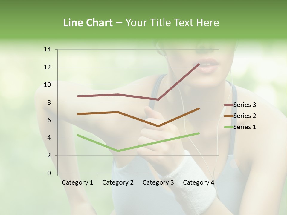 Healthy Headphones Sportsman PowerPoint Template