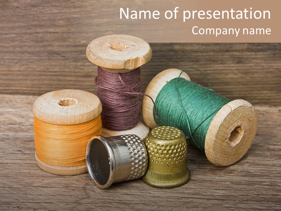 Old Button Color PowerPoint Template