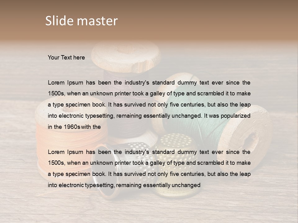 Old Button Color PowerPoint Template