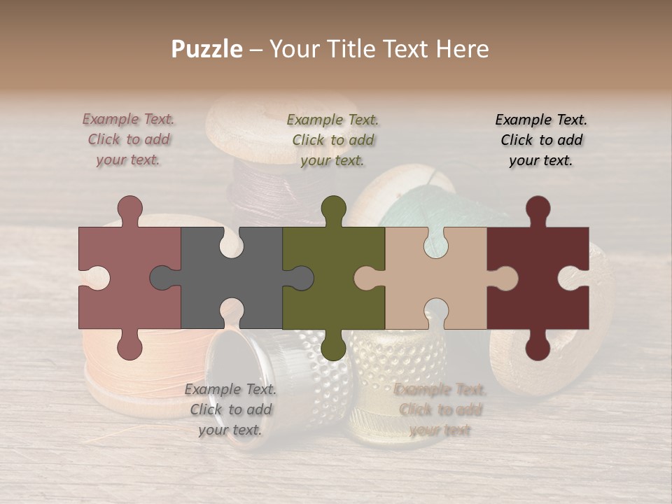 Old Button Color PowerPoint Template