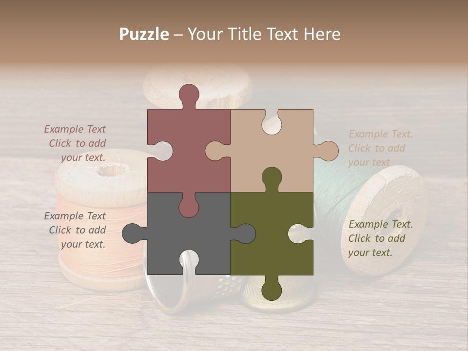 Old Button Color PowerPoint Template