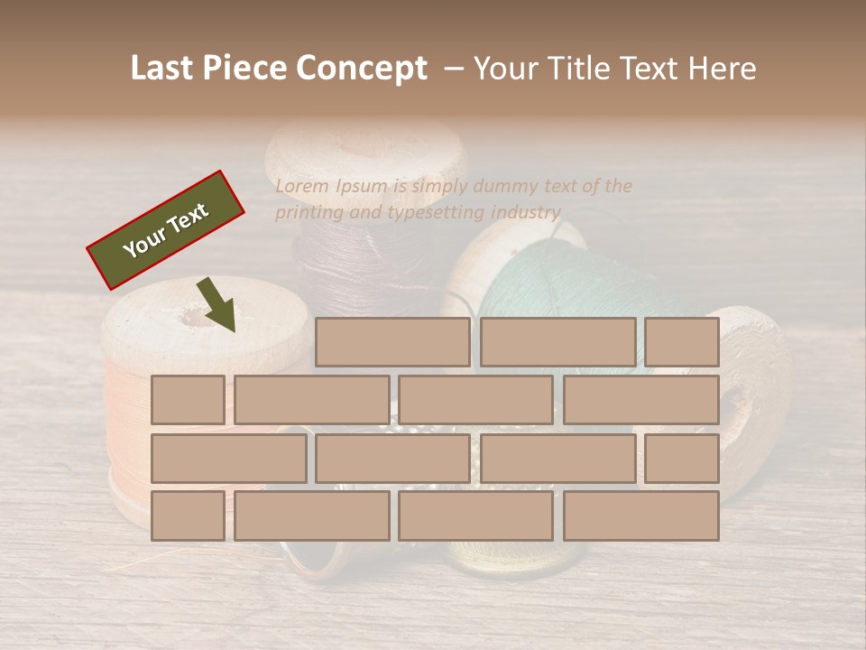 Old Button Color PowerPoint Template