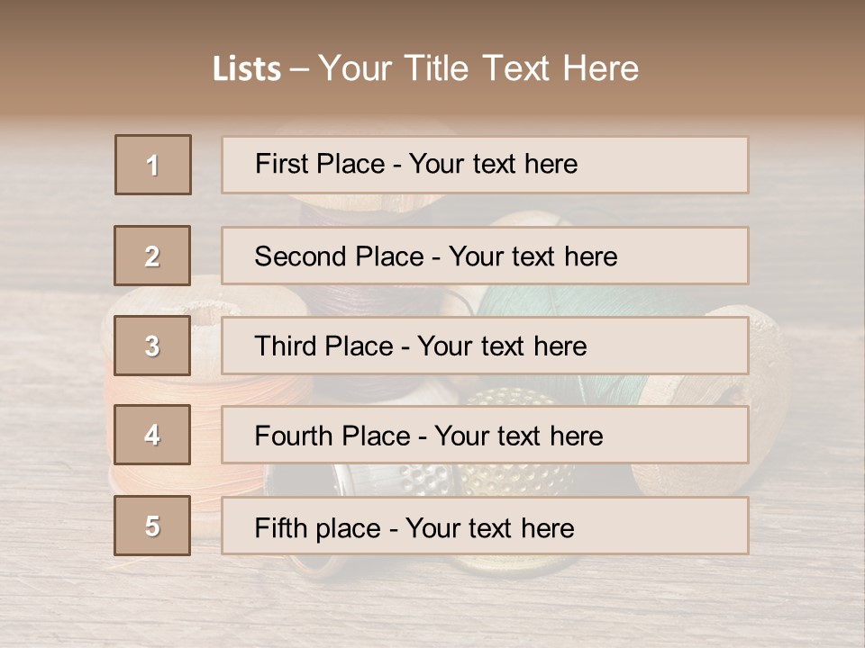 Old Button Color PowerPoint Template