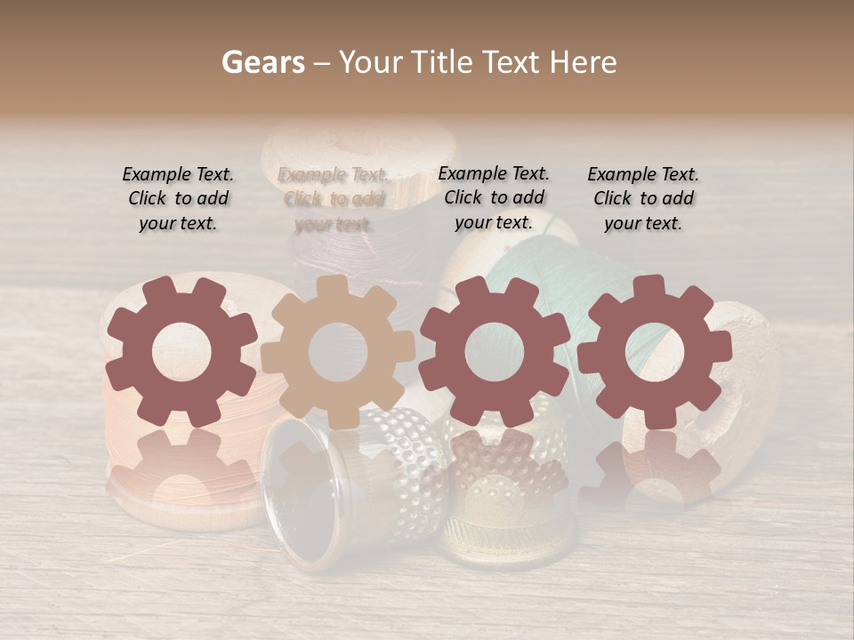 Old Button Color PowerPoint Template