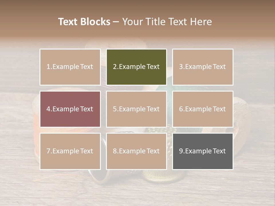 Old Button Color PowerPoint Template