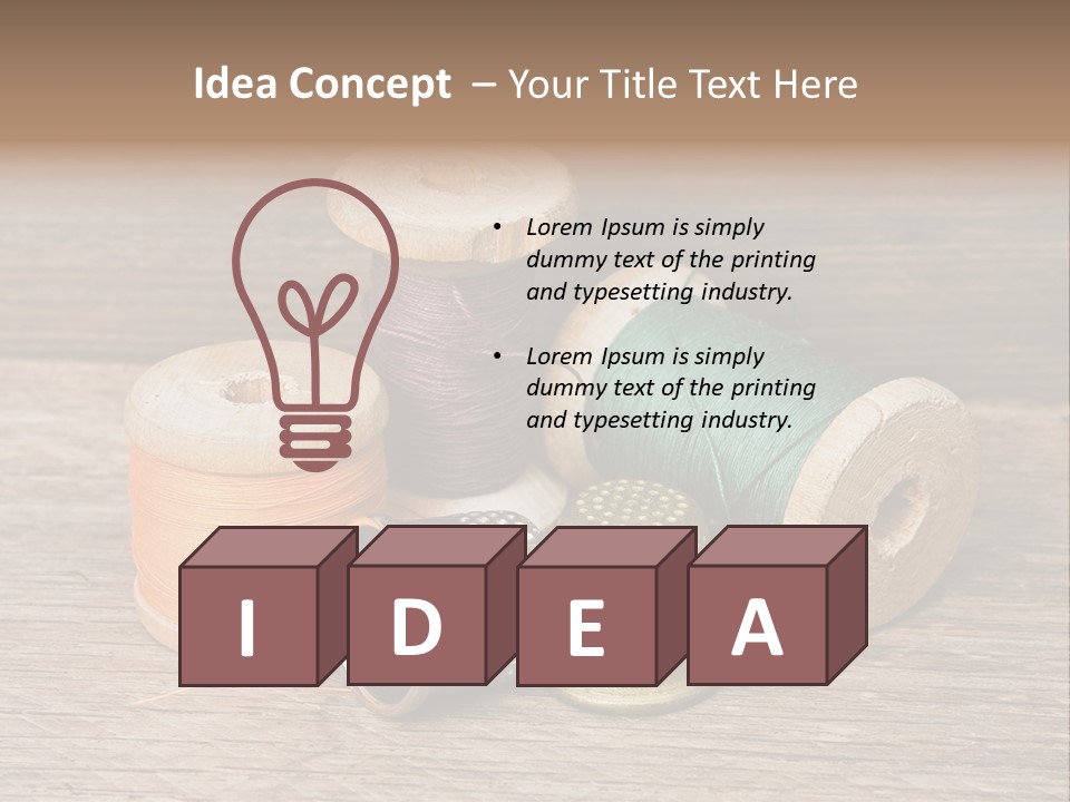 Old Button Color PowerPoint Template