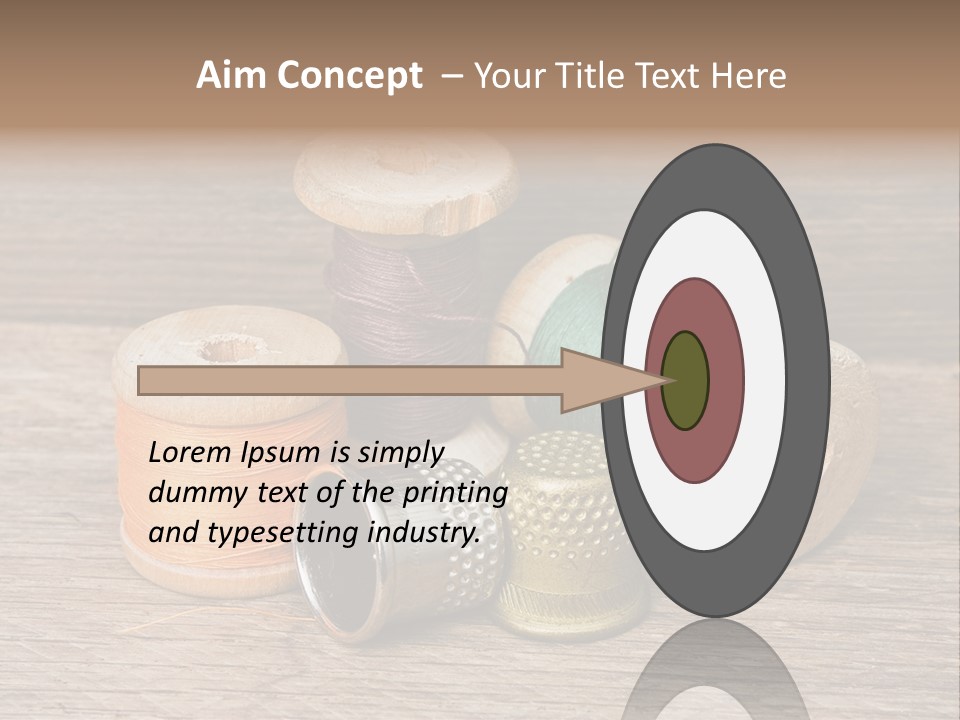 Old Button Color PowerPoint Template