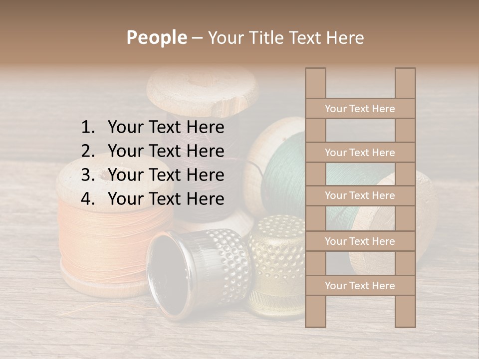 Old Button Color PowerPoint Template
