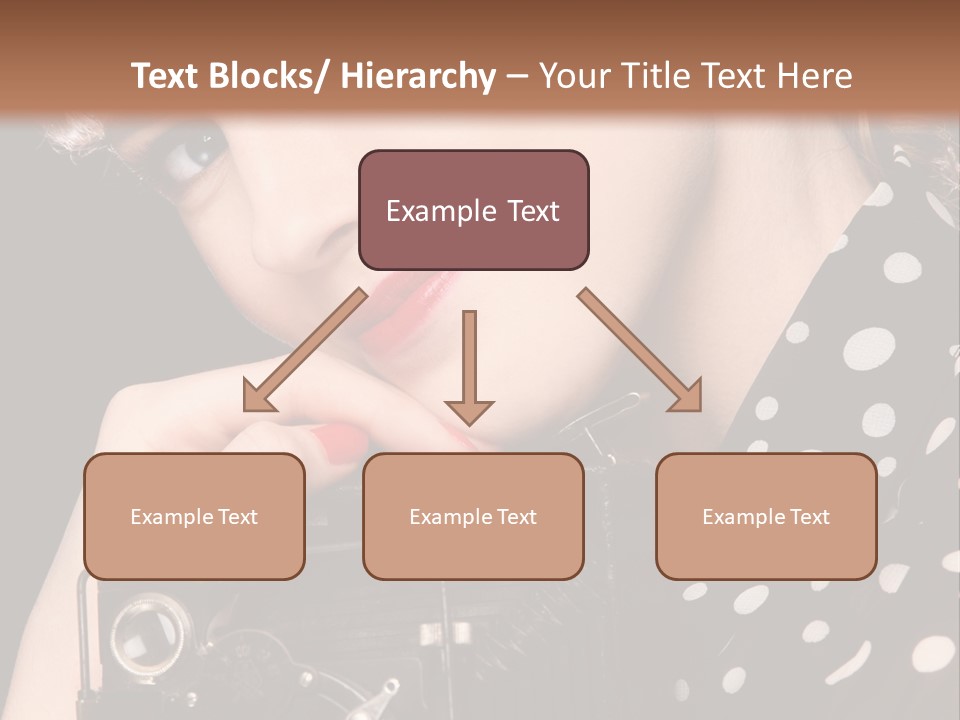 Photographing Pretty Girl PowerPoint Template