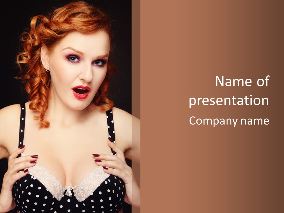 Breast Beauty Allure PowerPoint Template