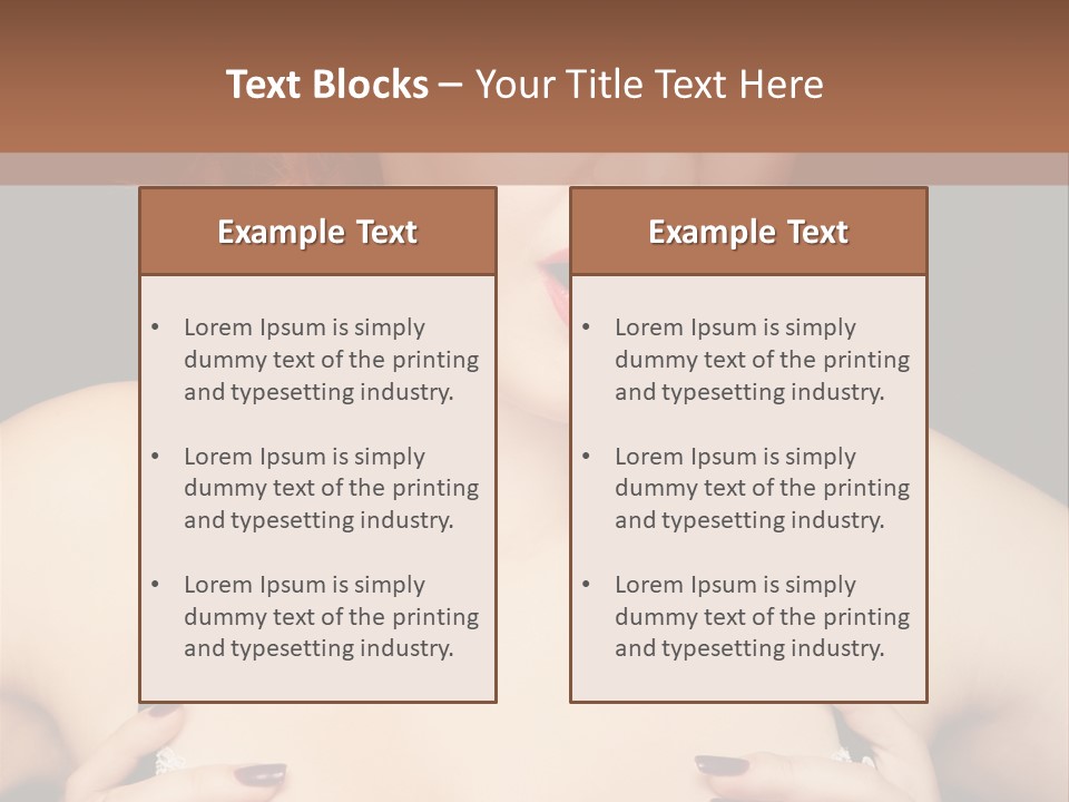 Breast Beauty Allure PowerPoint Template