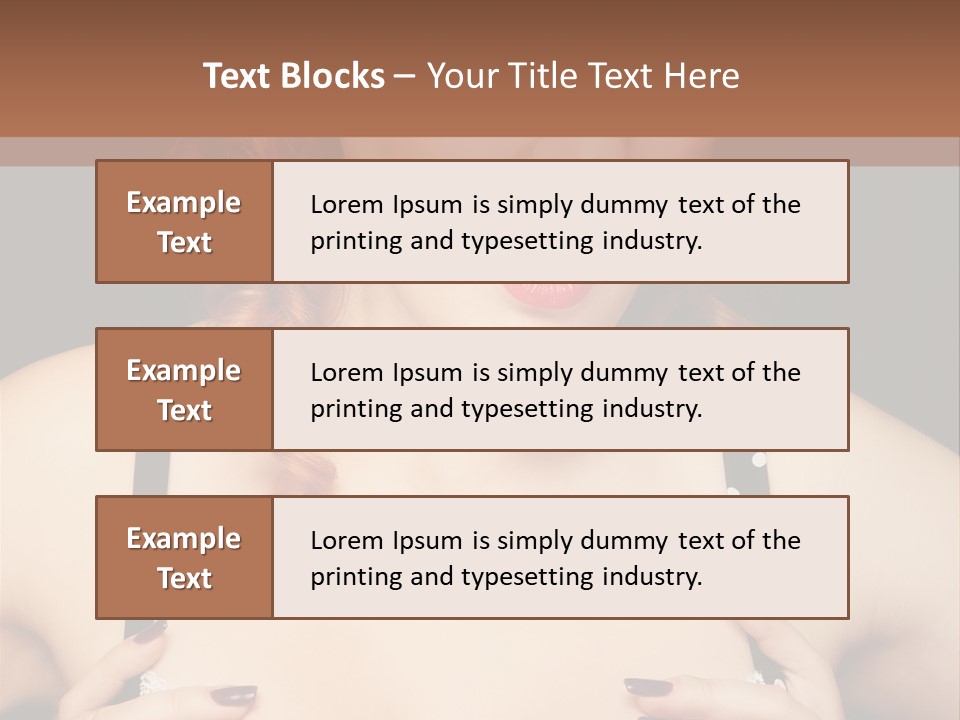 Breast Beauty Allure PowerPoint Template