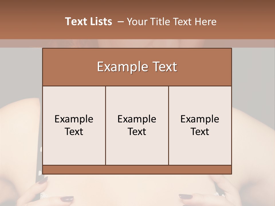 Breast Beauty Allure PowerPoint Template