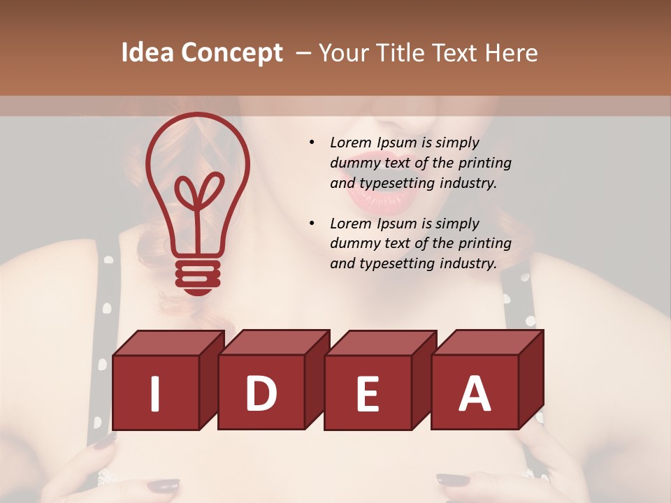 Breast Beauty Allure PowerPoint Template