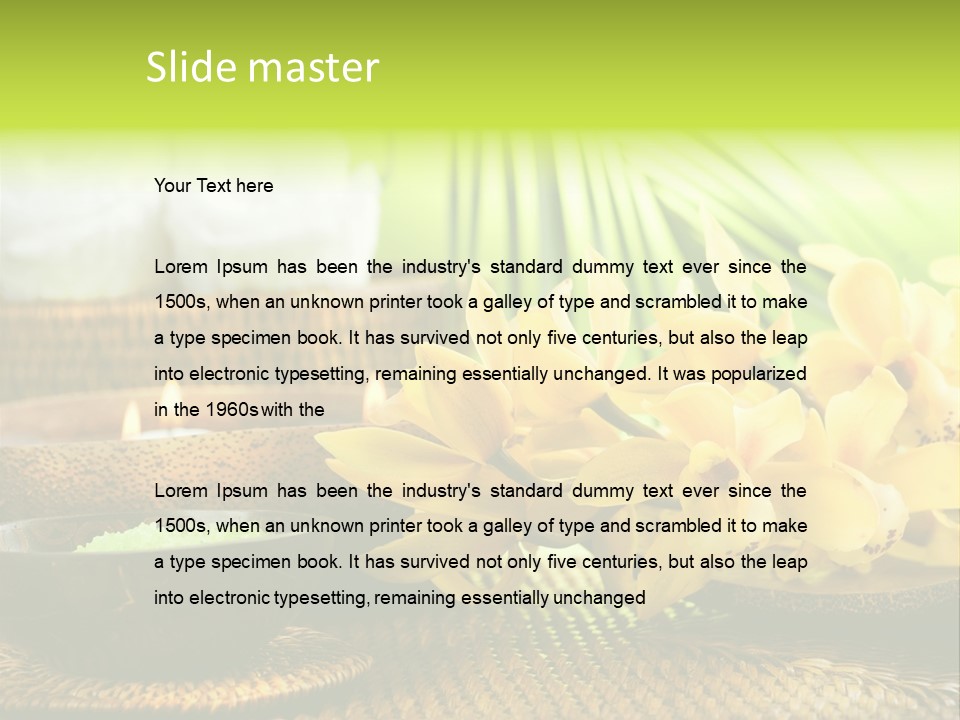 Aromatic Natural Scrub PowerPoint Template