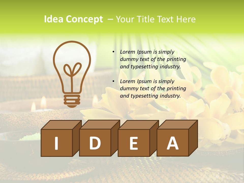 Aromatic Natural Scrub PowerPoint Template