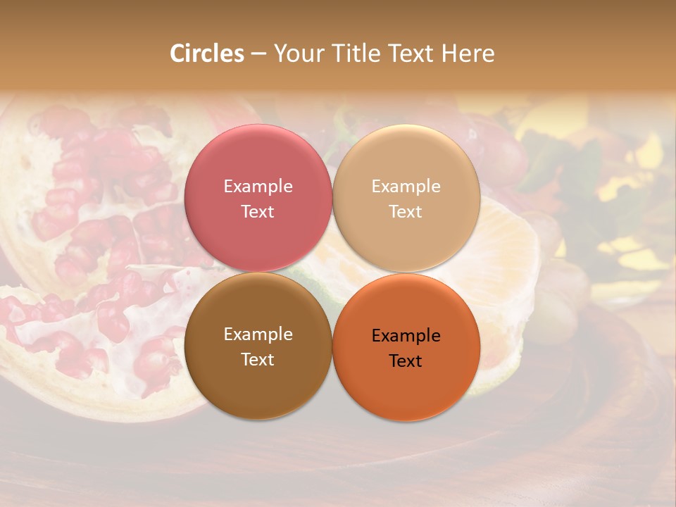 Vegetarian Mandarine Mint PowerPoint Template