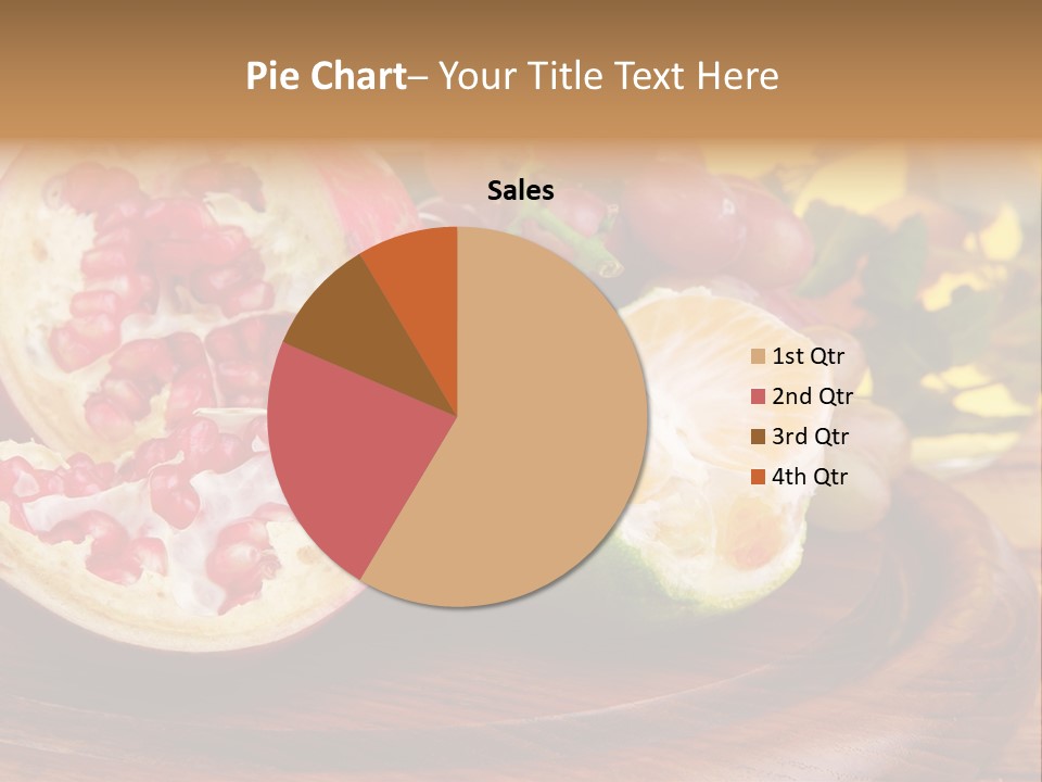 Vegetarian Mandarine Mint PowerPoint Template