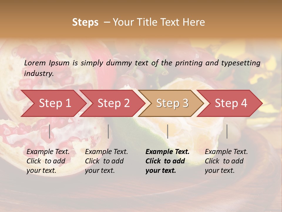 Vegetarian Mandarine Mint PowerPoint Template