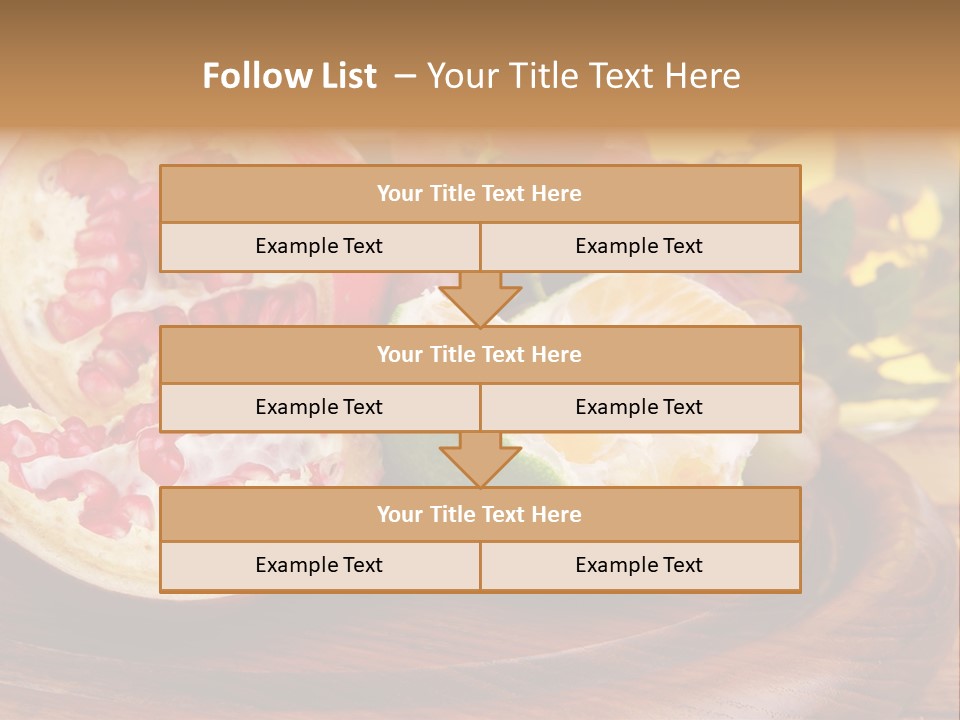 Vegetarian Mandarine Mint PowerPoint Template