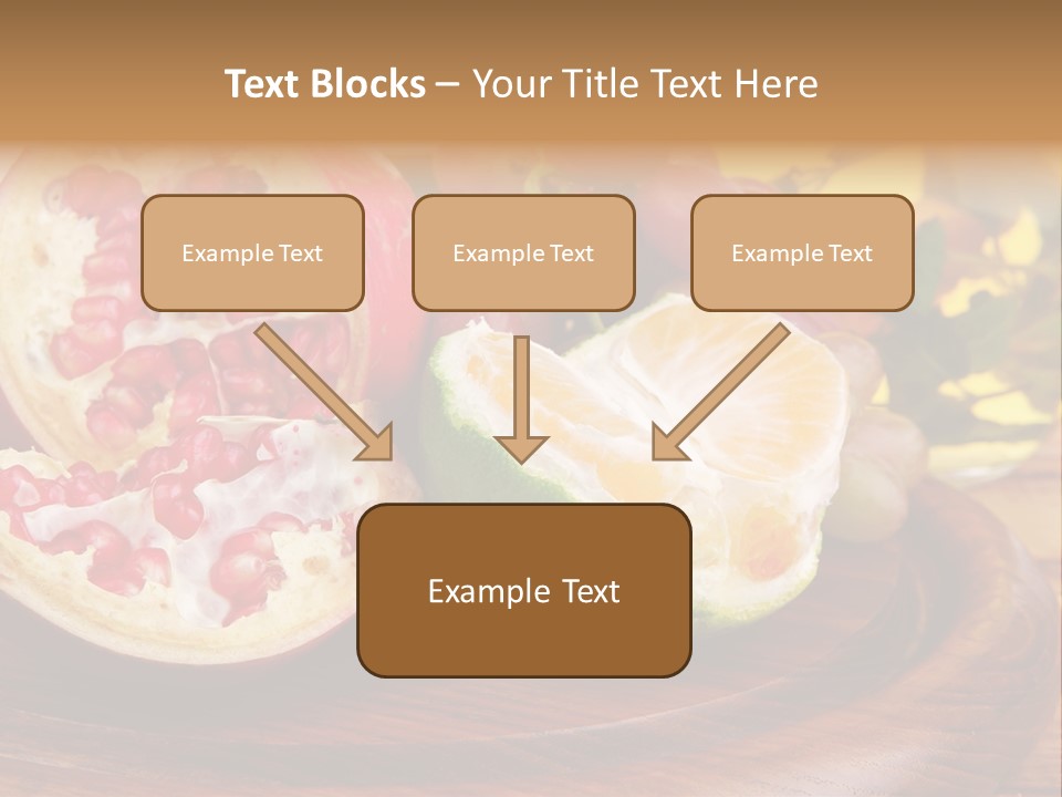 Vegetarian Mandarine Mint PowerPoint Template