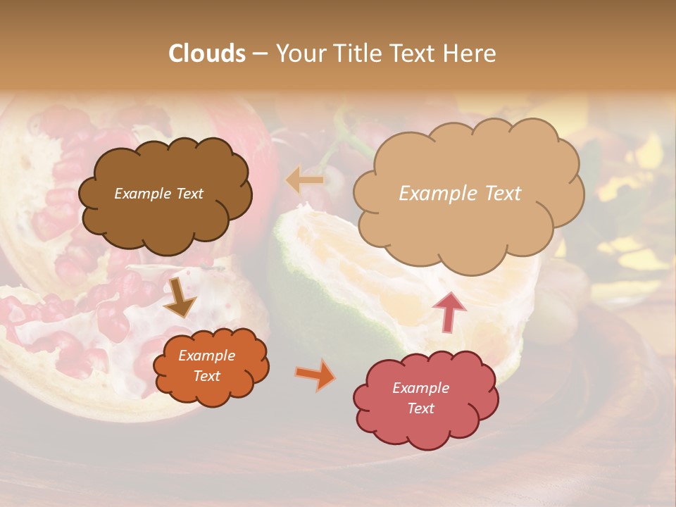 Vegetarian Mandarine Mint PowerPoint Template