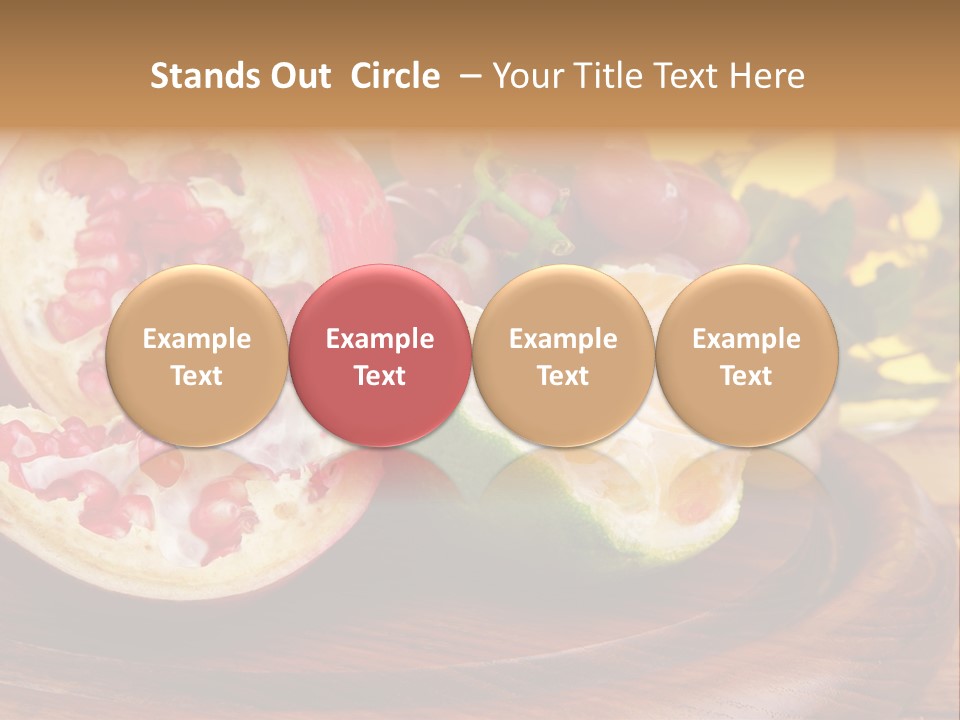 Vegetarian Mandarine Mint PowerPoint Template