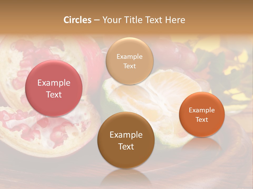 Vegetarian Mandarine Mint PowerPoint Template