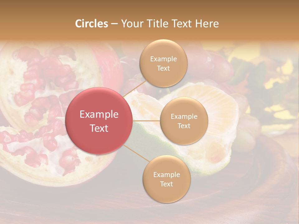 Vegetarian Mandarine Mint PowerPoint Template