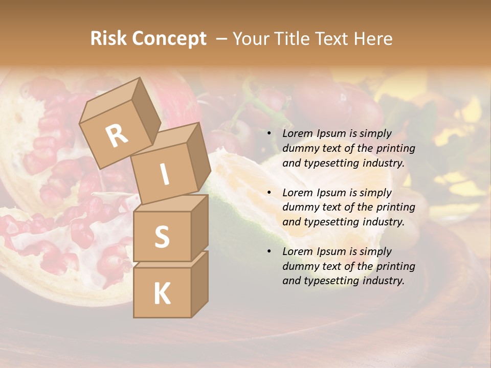 Vegetarian Mandarine Mint PowerPoint Template