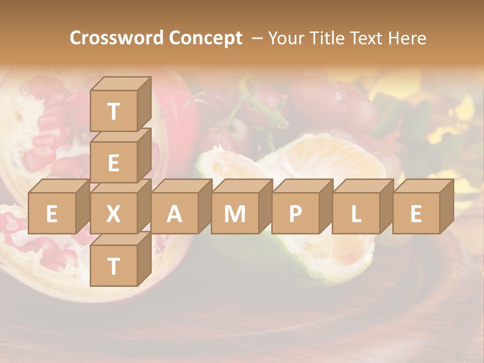 Vegetarian Mandarine Mint PowerPoint Template